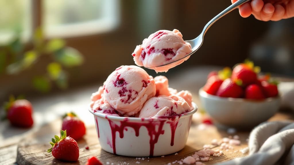 Artisanal ice cream crafted with locally sourced ingredients